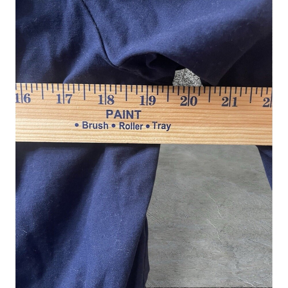 NWT Women’s Levi’s Button Up Waist Tie Utility Field Jacket Navy 100% Cotton Sm - Picture 7 of 8